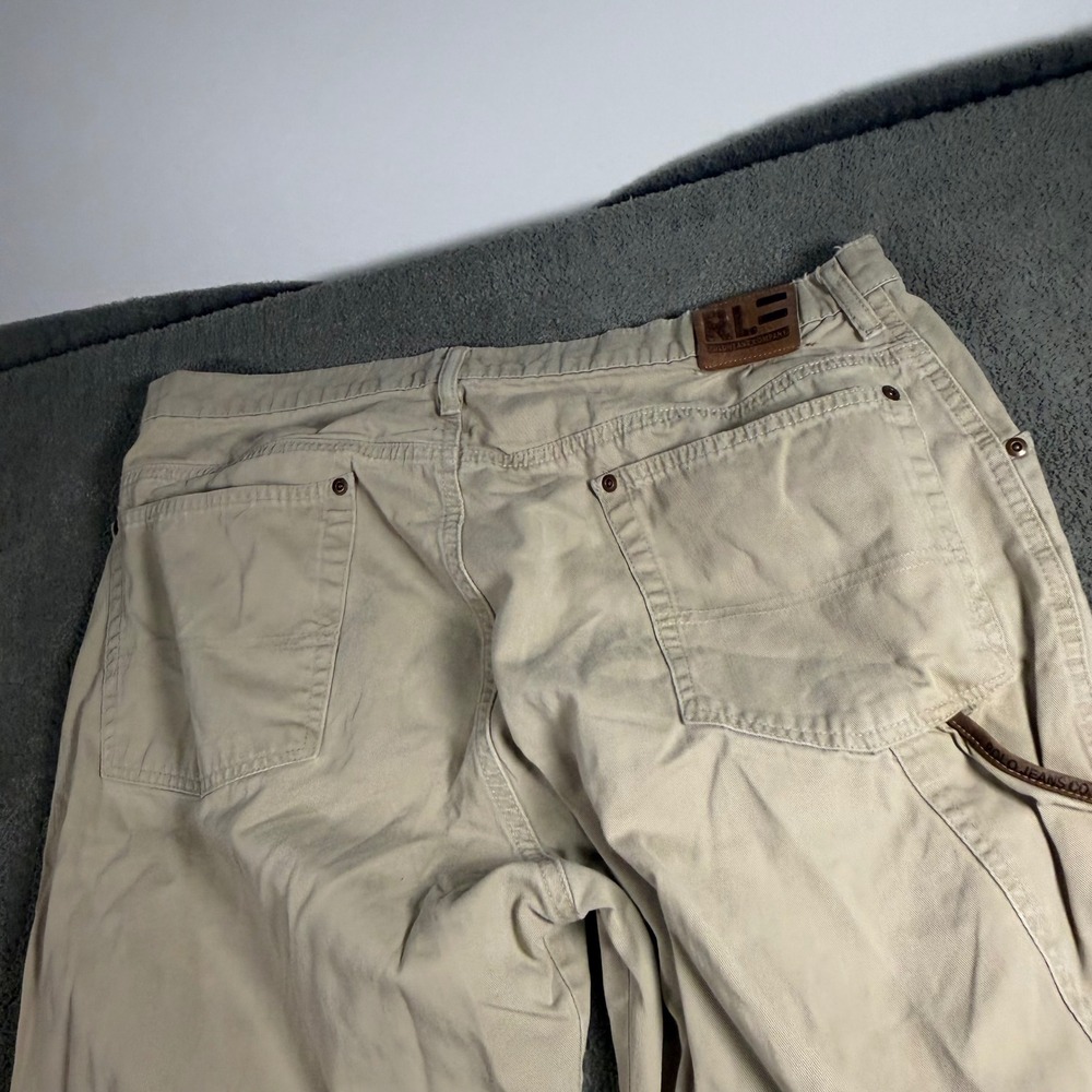Polo Jeans Co Ralph Lauren Mens Tan Khaki Carpenter Pants 36x34 5896YDS2458